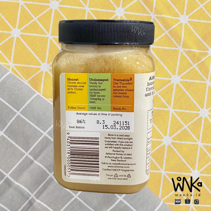 

BARANG TERLARIS Airborne - Madu Clover 500 gr - New Zealand Honey - Antibiotik Alami