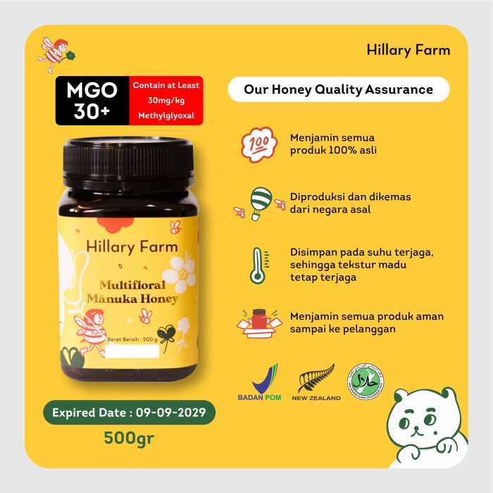 

BARANG TERLARIS Hillary Farm Manuka Honey Blend 500gr
