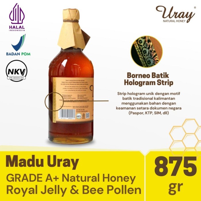 

BARANG TERLARIS Madu Uray Natural/Raw Honey 640ml