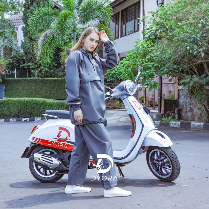 Rzs - Raincoat Dyora Aussie Series Grey / Jas Hujan Pria Wanita Dewasa Dyora Waterproof
