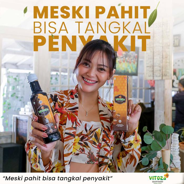 

BARANG TERLARIS VITOZa Madu Pahit 500ml Herbal Alami untuk Kesehatan Saraf & Imun Tubuh Honey Syrup
