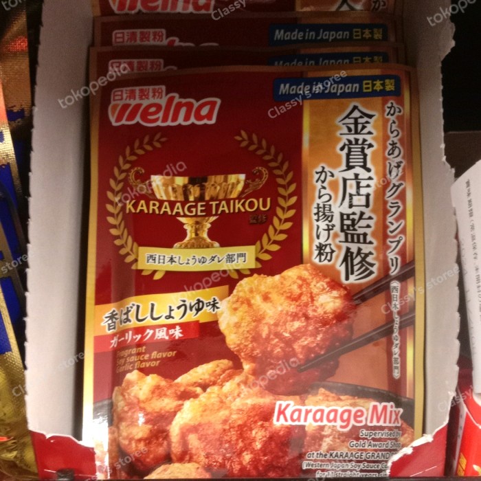 

SALE !!! WELNA NISSIN KARAGE MIX 100 GR/TEPUNG READYY