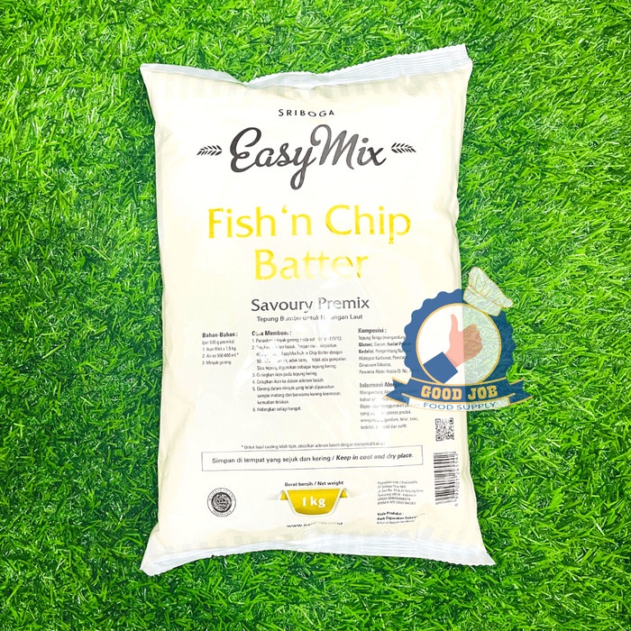 

SALE !!! EASY MIX TEPUNG BUMBU FISH N CHIP BATTER 1 KG HALAL. READYY