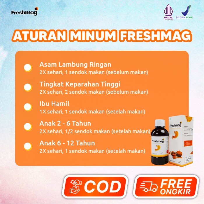 

BARANG TERLARIS Freshmag Fresh Maag Presmag Original Madu Atasi Maag Gerd Asam Lambung
