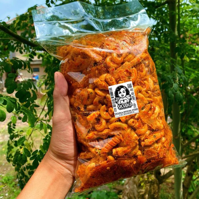 

SICUDLA - Paket Campur 500gr [Makaroni Bantet, Cikruh, Kriwil, Basreng, Keripik Kaca] - Extra Pedas