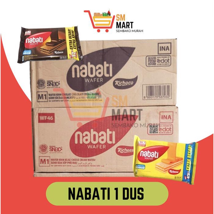 

[NABATI 1 DUS] NABATI KEJU NABATI COKLAT ECER 2000 1 DUS CAMPUR RASA