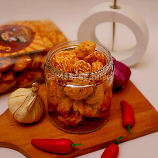 

Seblak Kering pedas gurih Captain cemilan Bandung food Snacks varian Snack Kerupuk Makanan Keripik