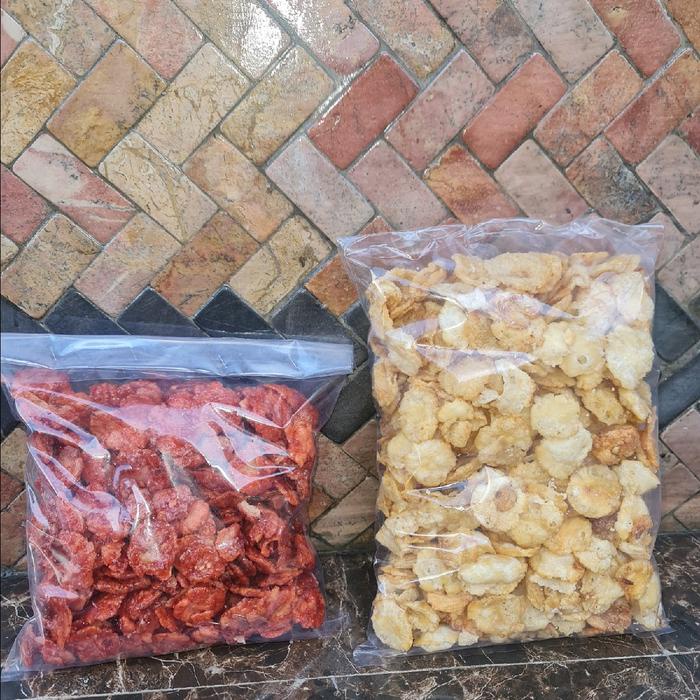 

BUY 1 GET 1 EMPING ORIGINAL 500 GRAM + EMPING PEDAS MANIS 500 GRAM Makanan Food Melinjo