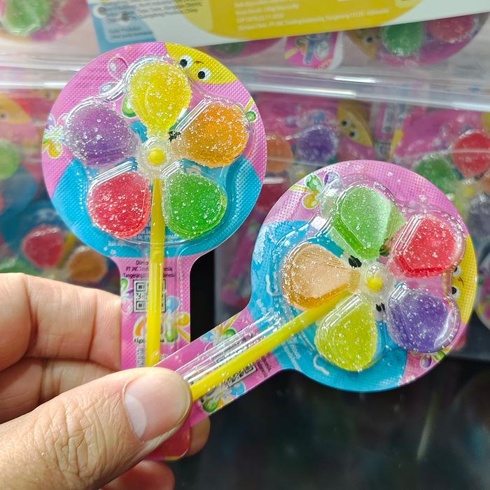 

Eksklusif Live Streaming2Box 60 Pcs Permen Kartun/Permen kartun kincir angin Rasa Stroberi Jeruk
