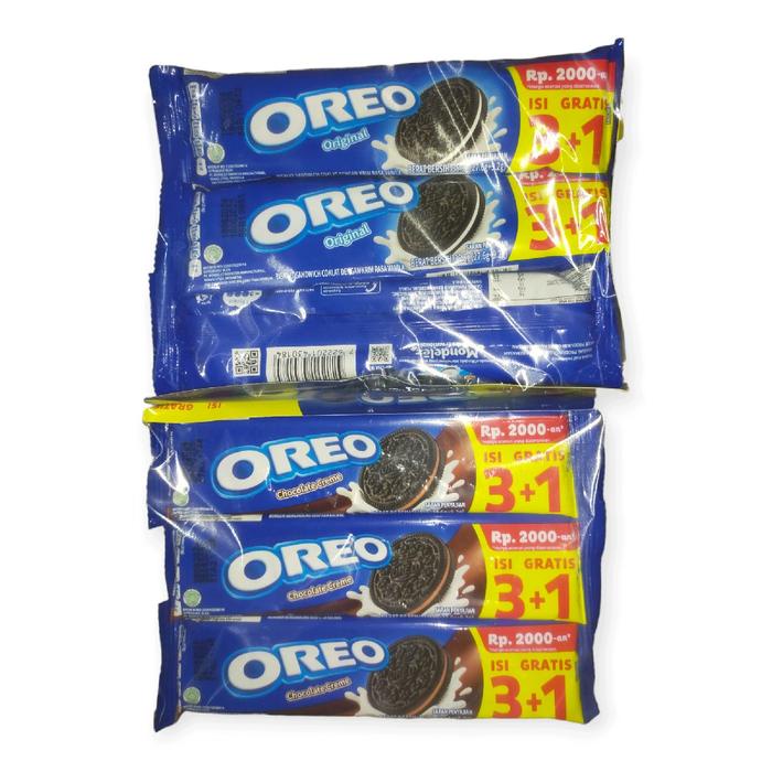 

Biskuit Oreo 2000 @28gram - 1 pak isi 12pcs x 3+1 - Camilan Cookies Makanan - Food, Snacks Cemilan