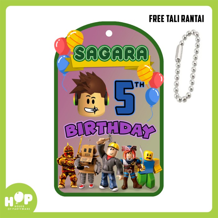 CAKE TOPPER ROBLOX + CUSTOM NAMA / HIASAN KUE ULANG TAHUN