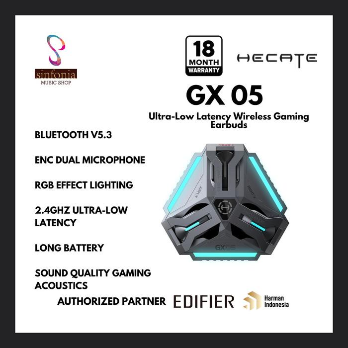 HECATE by Edifier GX05 Ultra-Low Latency Wireless Gaming Earbuds