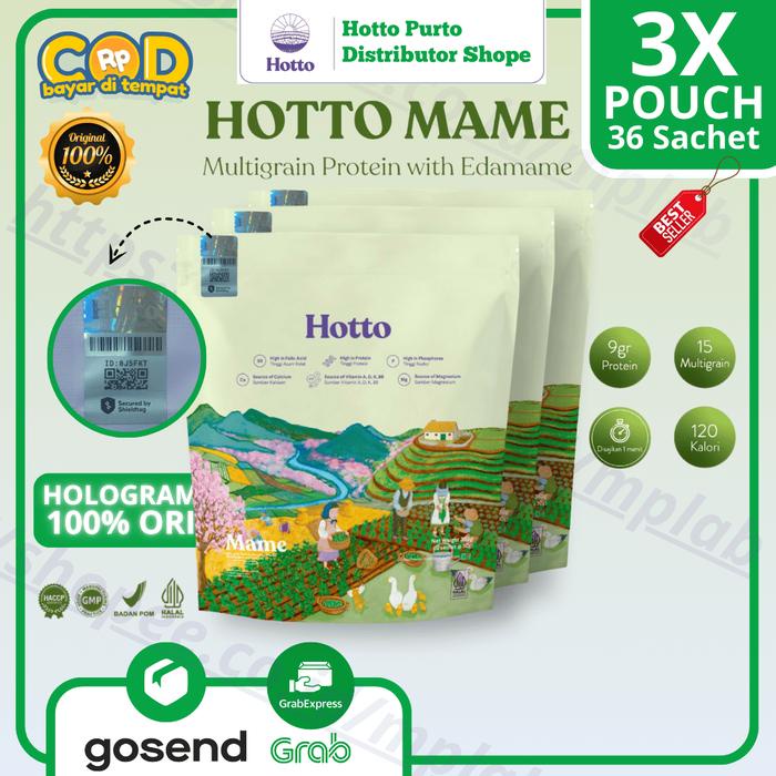 

Viral Promo!!! Hotto Official Jakbar New Mame Protein Multigrain With Edamame 2 Pouch (Most Recomen)