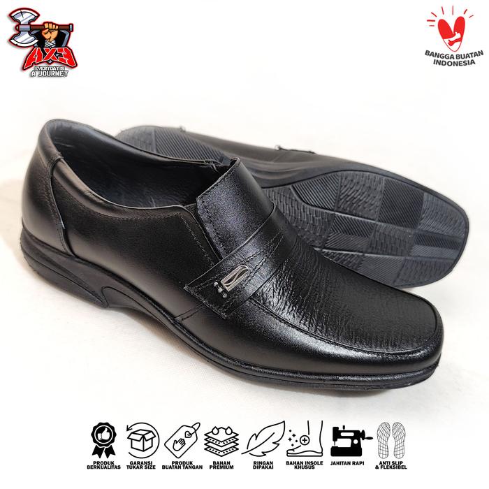 Viral Ax3 Sepatu Pantofel Jumbo Kulit (Sr-05) Sepatu Fantofel Jumbo Pria Kulit Sapi Asli Sepatu