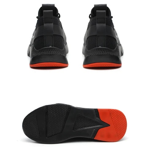 Sepatu Safety Sneakers Pria Sport Shoes hitam