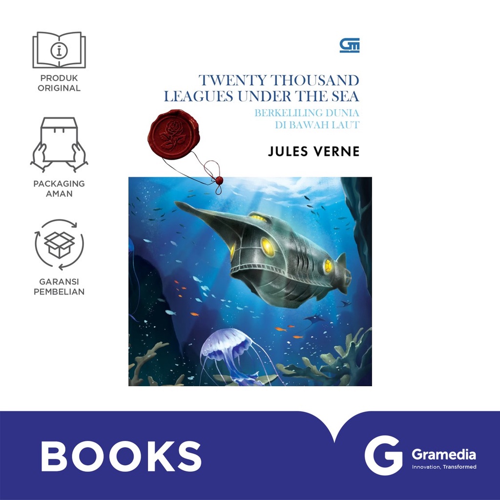 Gramedia Cirebon - CLASSICS: BERKELILING DUNIA DI BAWAH LAUT (TWENTY THOUSAND L