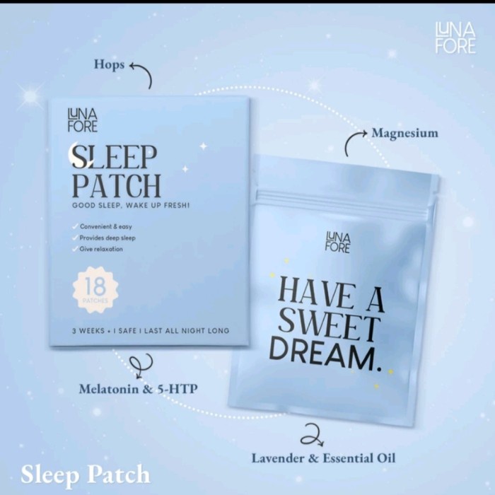 SLEEP PATCH LUNAFORE/18 PATCH/KOYO BANTU SUSAH TIDUR