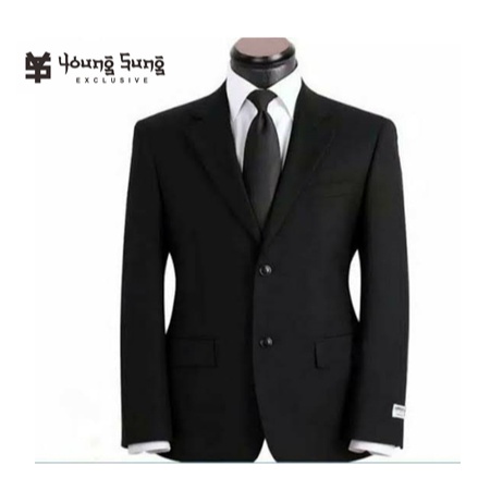 BEST SALE Youngsung Exclusive - Blazer Pria Hitam Slimfit Anak Muda Sekolah Jas Wisuda SMP SMA