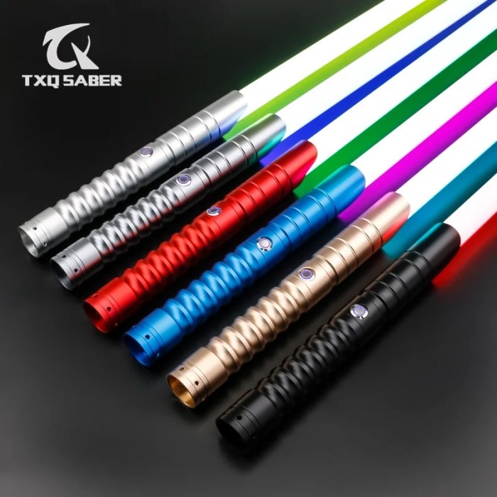 TXQSABER RGB Pixel Smooth Swing Lightsaber Metal Handle Heavy Dueling