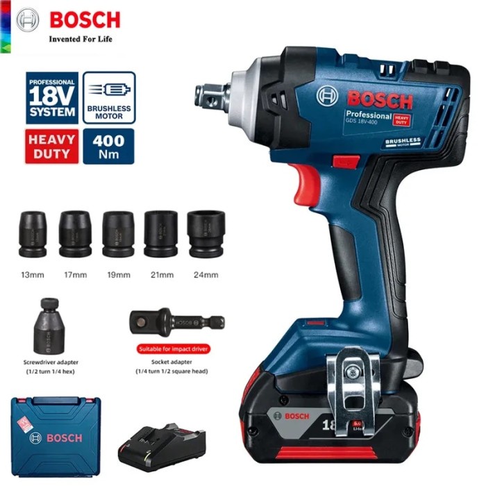 Bosch Cordless Impact Wrench Brushless Motor Lithium Battery