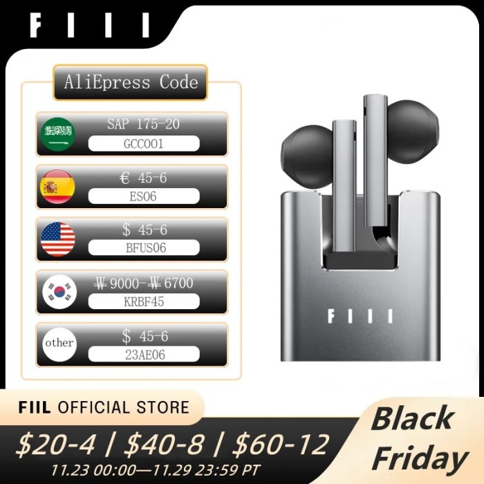 English Version FIIL CC Nano Wireless Bluetooth 5.2 Earbuds ENC TWS