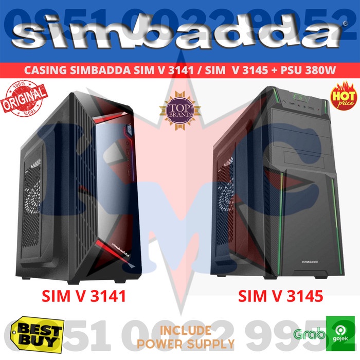 CASING SIMBADA/SIMBADDA SIM V (SIM V 3141/SIM V 3145) + PSU 380W SIM-V