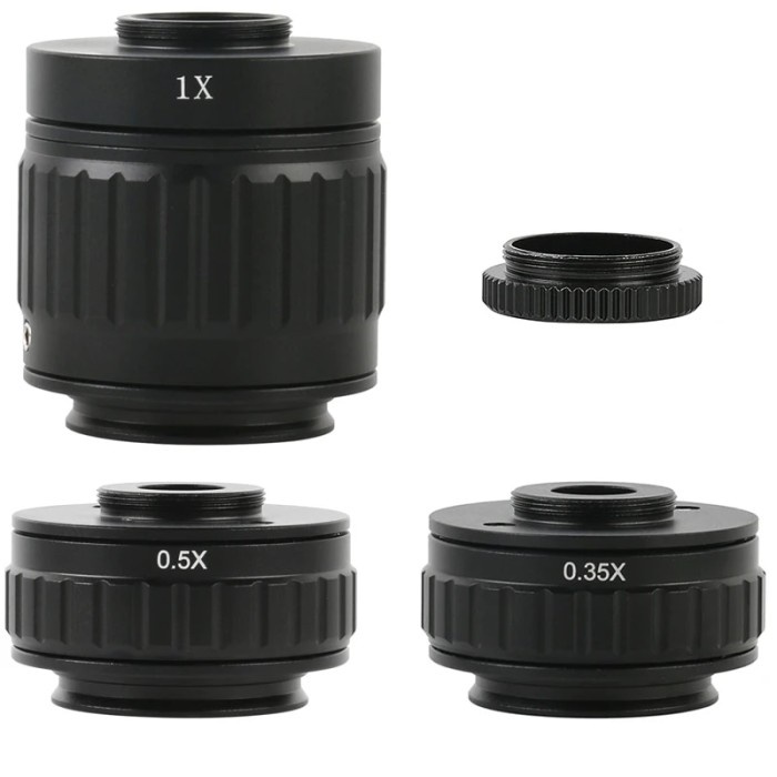 1X 0.35X 0.5X C mount Adapter Lens Simul Focal Adjustable HDMI VGA