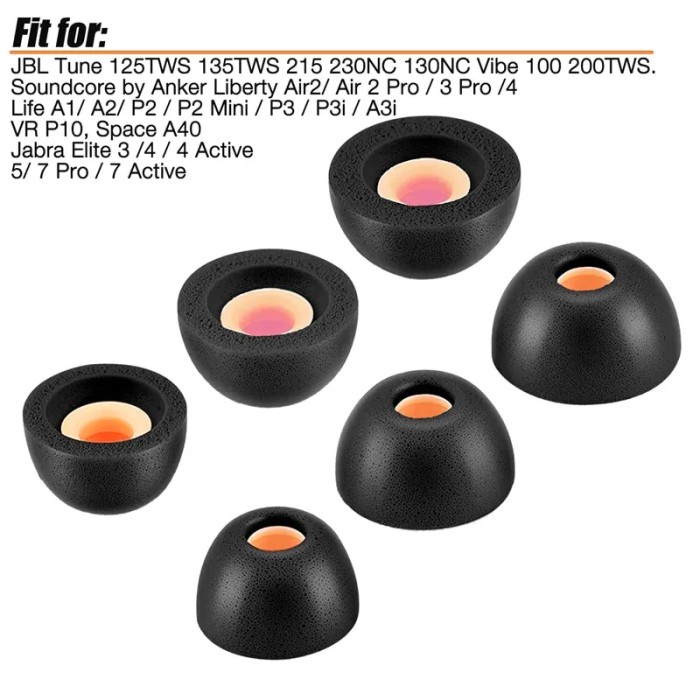 Memory Foam Eartips for Galaxy Buds 2 / Galaxy Buds 2 Pro / Plus &