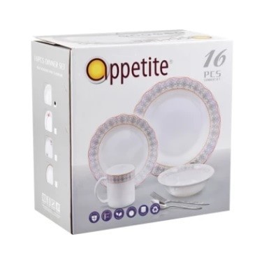 Appetite Dinner Set - Spiera Set Plates (16pcs)