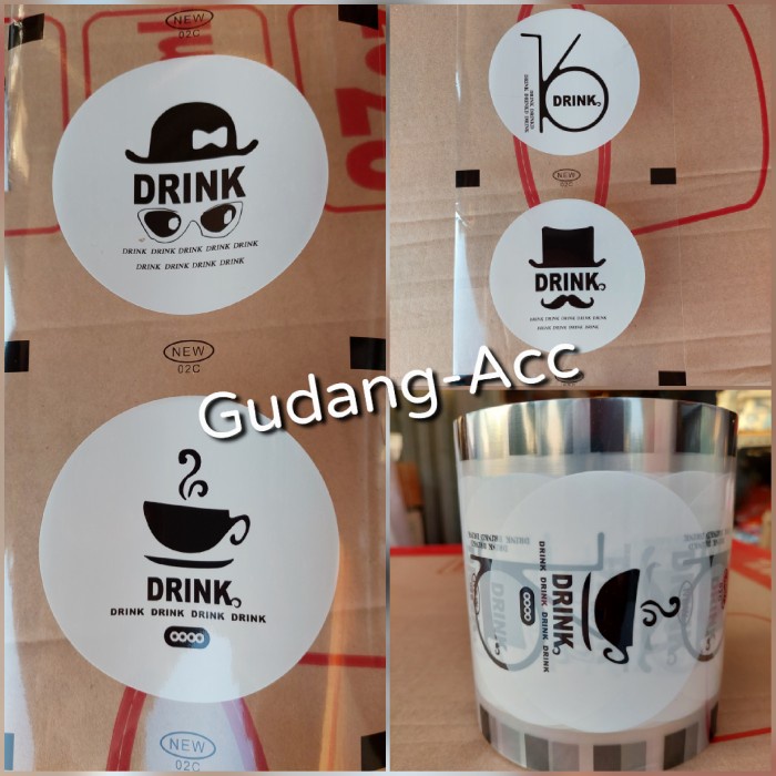 Lid Cup Sealer Motif Drink 4in 1 isi -+1000cup