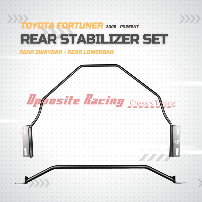 STABILIZER SET OPPOSITE RACING SWAYBAR LOWER BAR FORTUNER