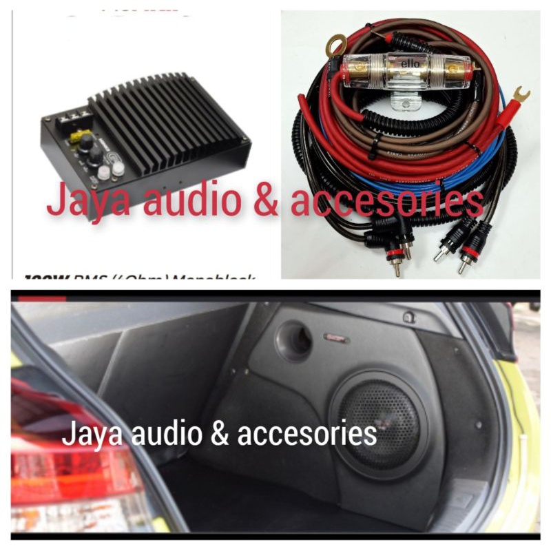 Subwoofer Cello Pnp Box 8Inch Include Power M8Mkll Dan Kabel Power Mobil Yaris Gr 2018-2023 Dan