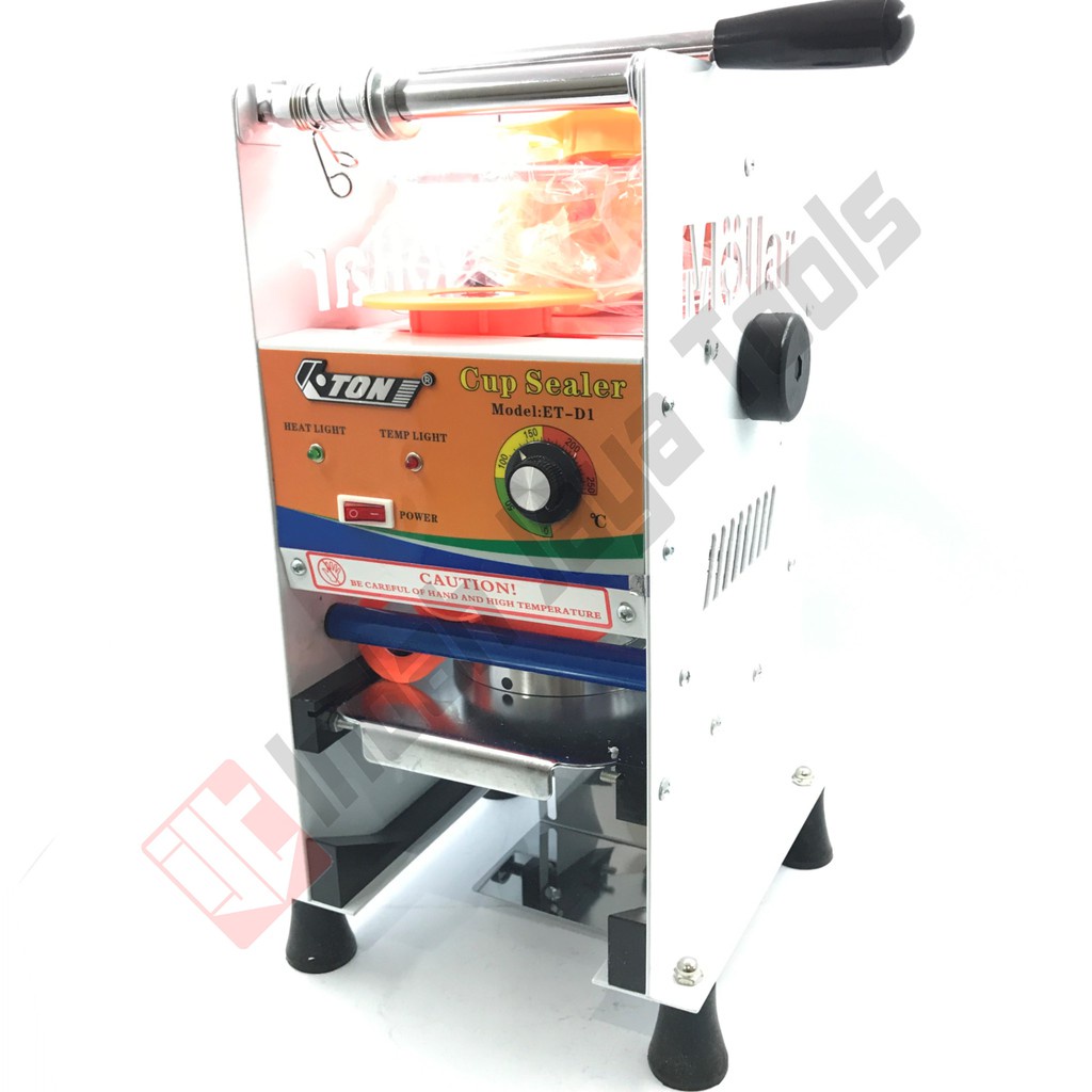 HJK ETON ET-D1 PUTIH Mesin Cup Sealer 12 - 22 Oz - Gelas Tinggi Jumbo Plastik Alat Press