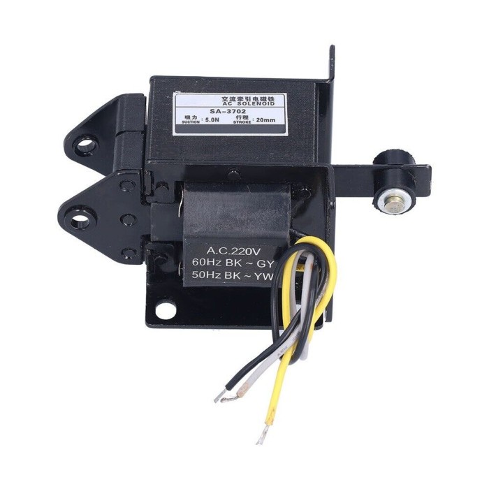 TERMURAH SA-3702 220VAC SOLENOID PUSH PULL DPC GRATIS ONGKIR