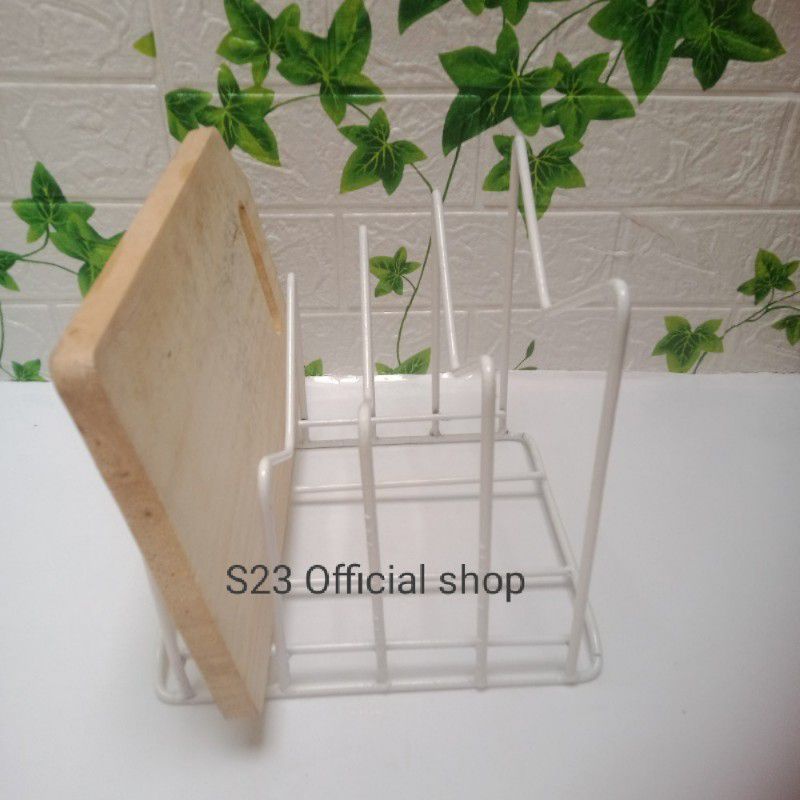 HJK Gantungan tutup panci / hanger tutup panci/Rak tutup panci tempel dinding bonus 2 paku di