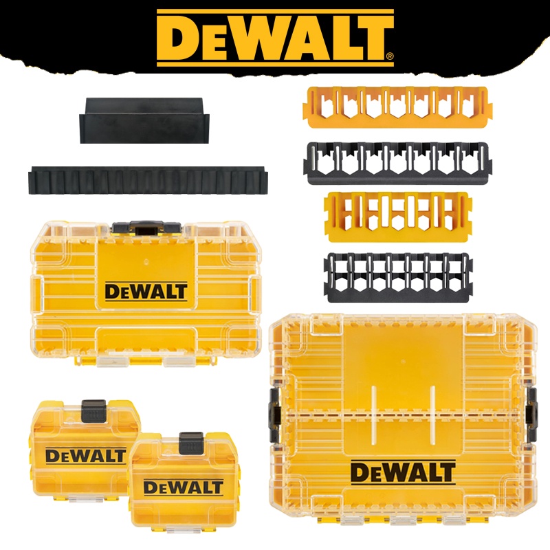 DEWALT Original Small Medium Large Case ToolBox Baffle Drill Bit Holder DIY Multifunctional Tool Acc