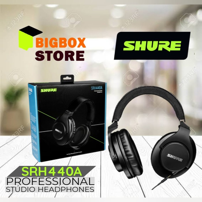 Headphone SHURE SRH440A / SRH 440A / SRH-440A Studio Headphone