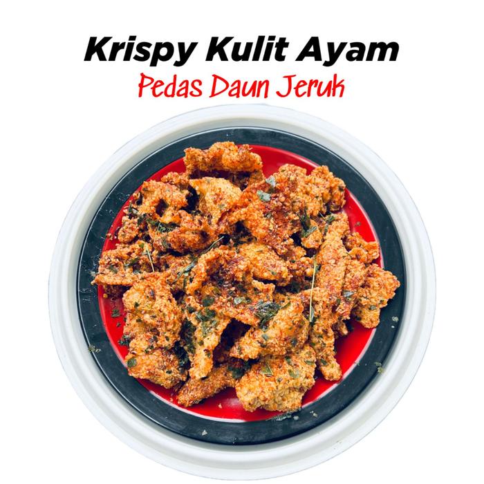 

500gr-Kulit Ayam Crispy Sultan Pedas Daun Jeruk Food Snacks Keripik Chili Spicy