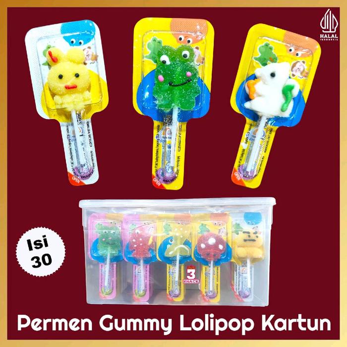 

Permen Lolipop Kartun 1 Toples Isi 30 Pcs