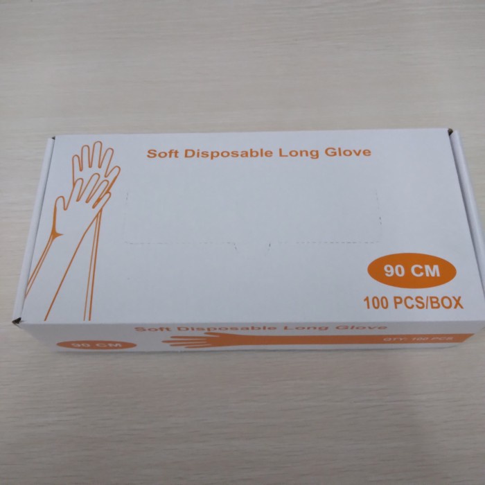 Terlaris Sarung Tangan Ib Plastik 5Jari 1Box(100Pcs) Glove Ib