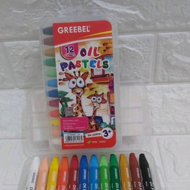 

(1pcs) Crayon greebel Oil pastel 12 warna