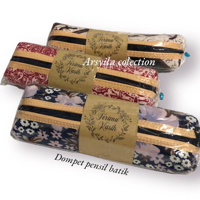 

Souvenir dompet pensil batik isi 25 pcs Plastik Stationery Kode 781