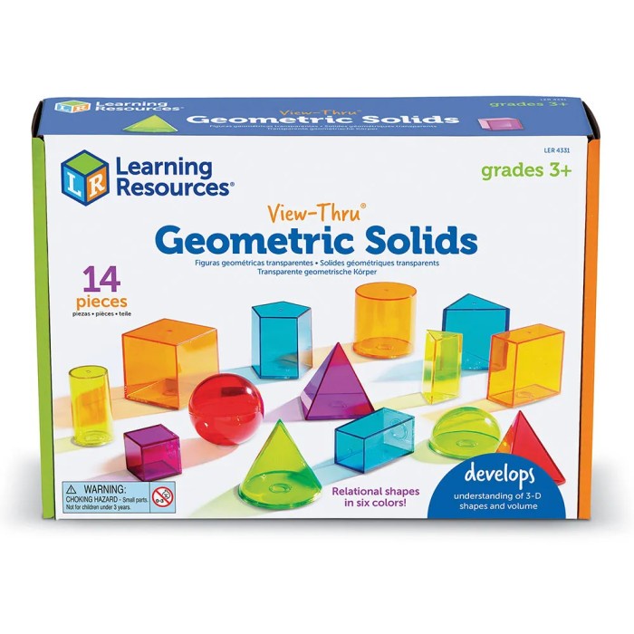 

Geometric solid colorful transfaran belajar math Kode 1461