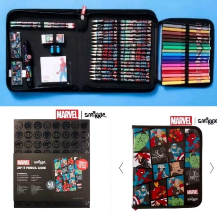 

Smiggle Marvel Avengers Staionery/ZipIt Marvel Smiggle/Marvel Gift Set Kode 598