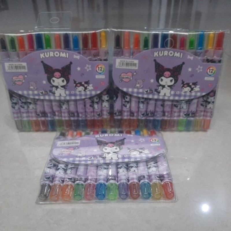 

Limited Crayon Krayon Putar Pendek Kuromi Motif Anak Cewek/Perempuan