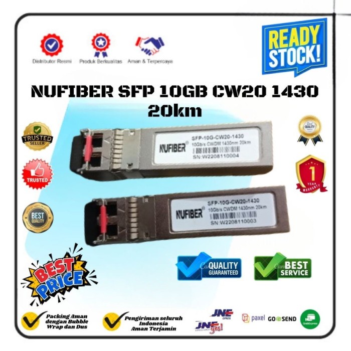 

SFP CWDM SFP 10GB CW20 1430 20km Kode 1288