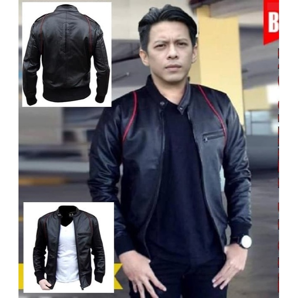 JAKET KULIT ARIEL MODEL TERBARU 2016/JAKET MOTOR PRIA GAUL KEREN JK-72