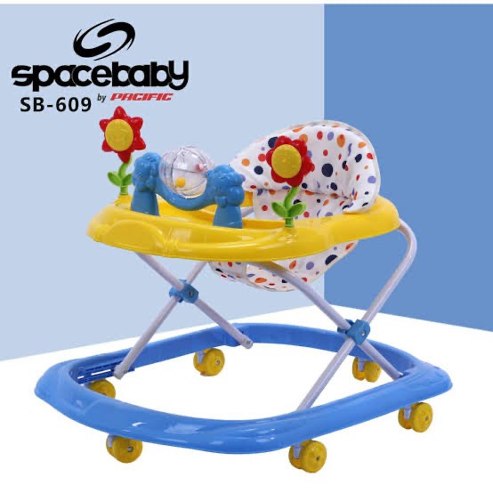 BABY WALKER SP BABY SB 609 SUNFLOWERS + ROLLER TOYS WARNA KUNING
