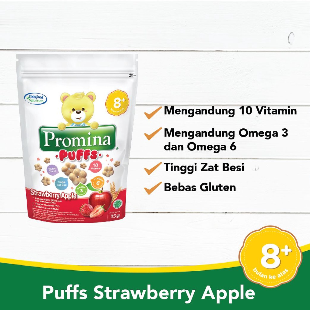

Promina Puffs Puff Snack Bayi Camilan MPASI Bergizi 15 gram