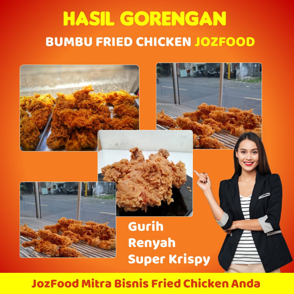 

HJE Tepung Biang fried chicken bumbu inti chicken Geprek tepung ala KFC